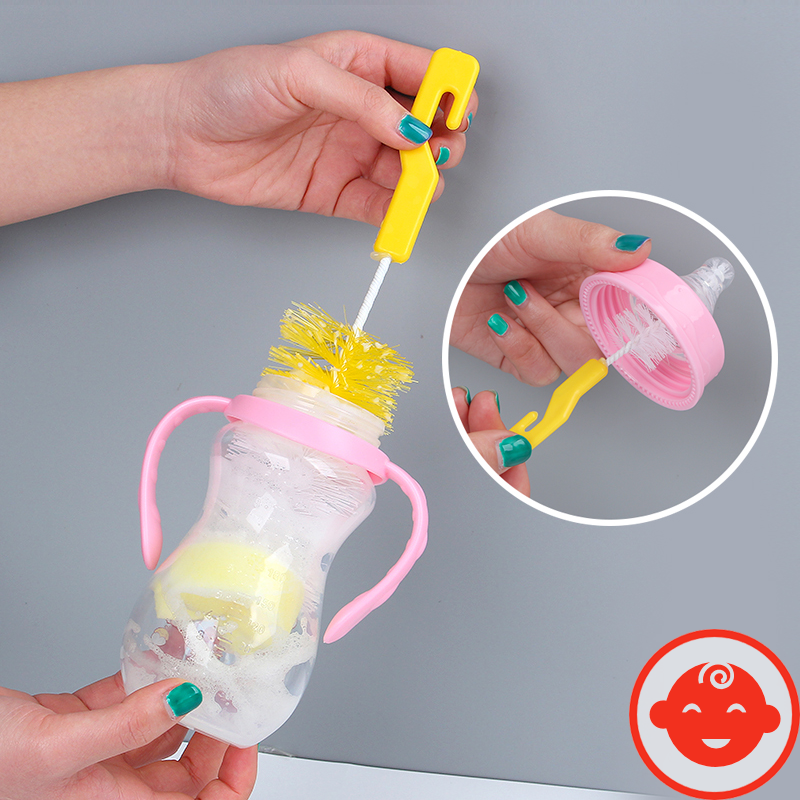 Cọ Rửa Bình Sữa 2 Chi Tiết Cho Bé Vệ Sinh Bình Và Núm Ti