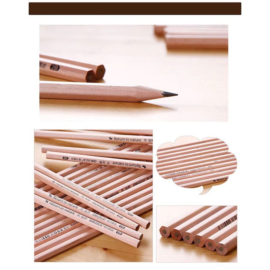 Bút chì gỗ 2b - deli s907- thân thiện môi trường