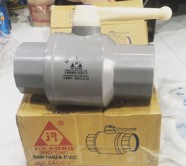 Van nhựa, khóa nhựa cao cấp pvc jia rong phi 90 fb030- bh 12 tháng