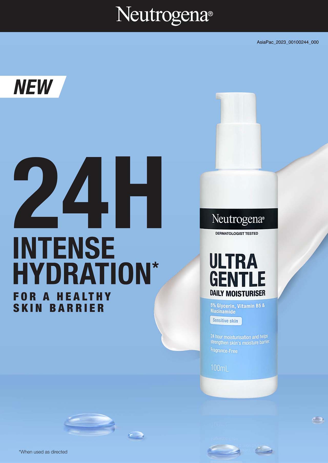 Neutrogena Ultra Gentle Daily Sensitive Moisturiser 100ml