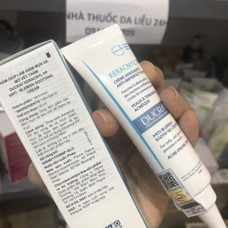 Keracnyl PP Ducray giảm mụn thâm mụn
