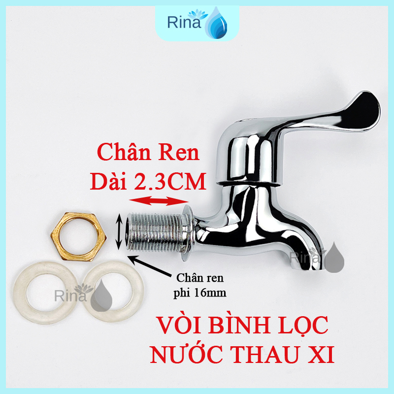 Vòi bình lọc thau xi, vòi bình lọc nước inox cao cấp rina
