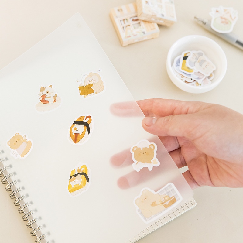 Bộ 45 miếng dán trang trí thiết kế dễ thương