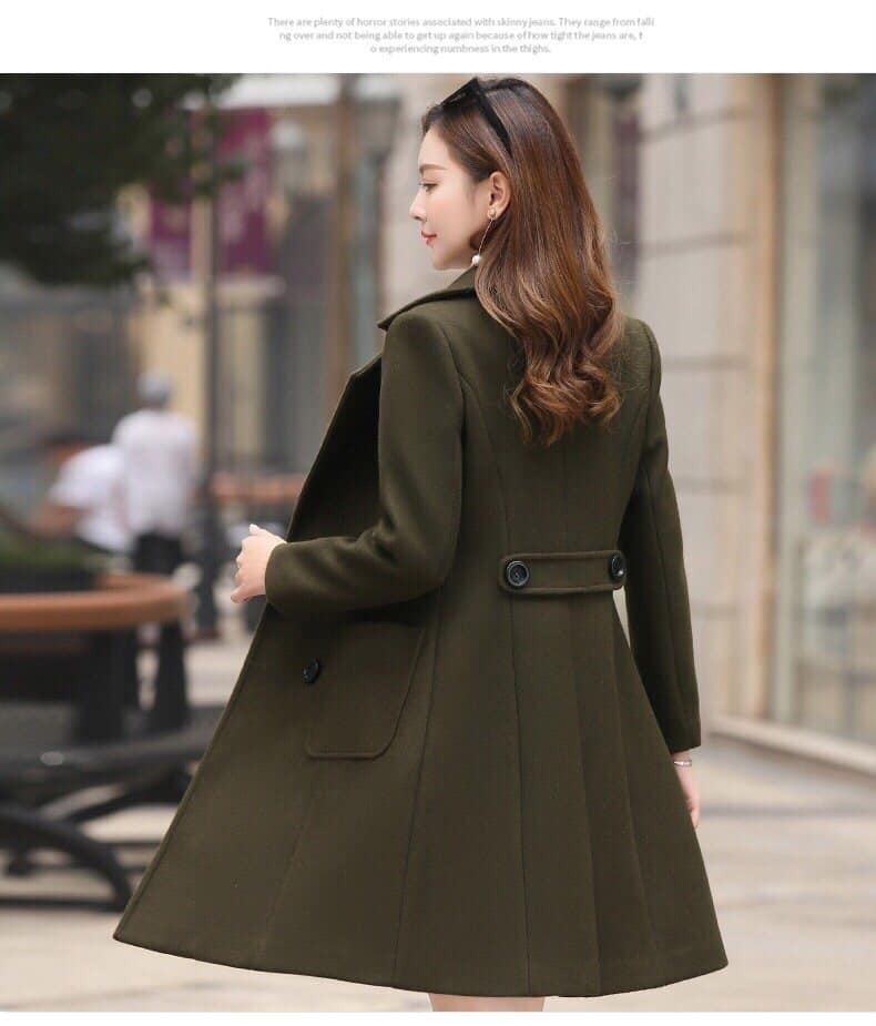 ÁO KHOÁC DẠ DÁNG DÀI CAO CẤP - YB2055