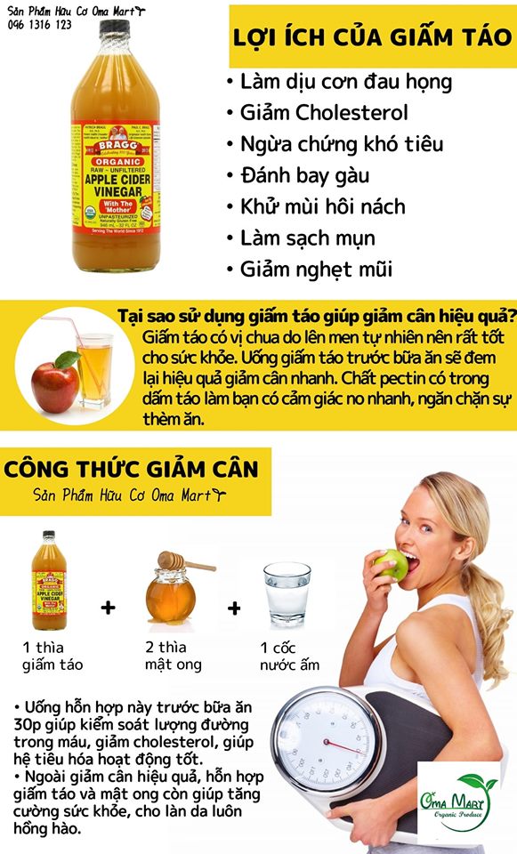 Giấm táo hữu cơ Bragg 946ml - Hàng Mỹ