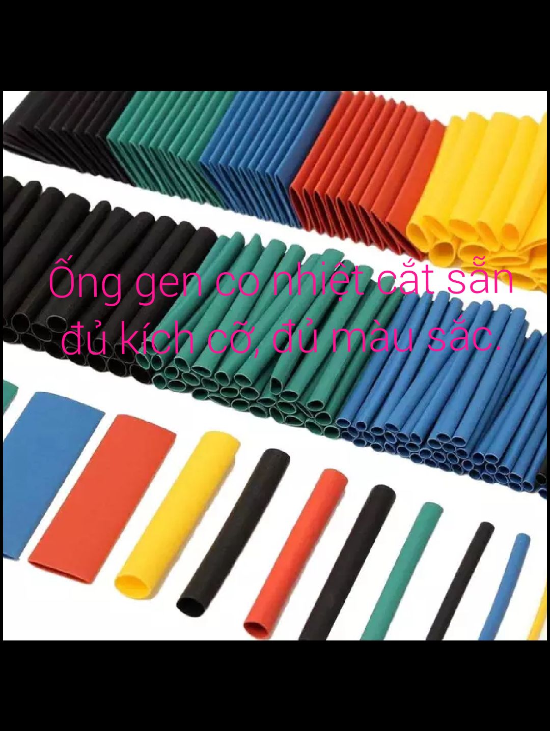[HCM]250 ống gen co nhiệt phi 3mm dài 30mm.