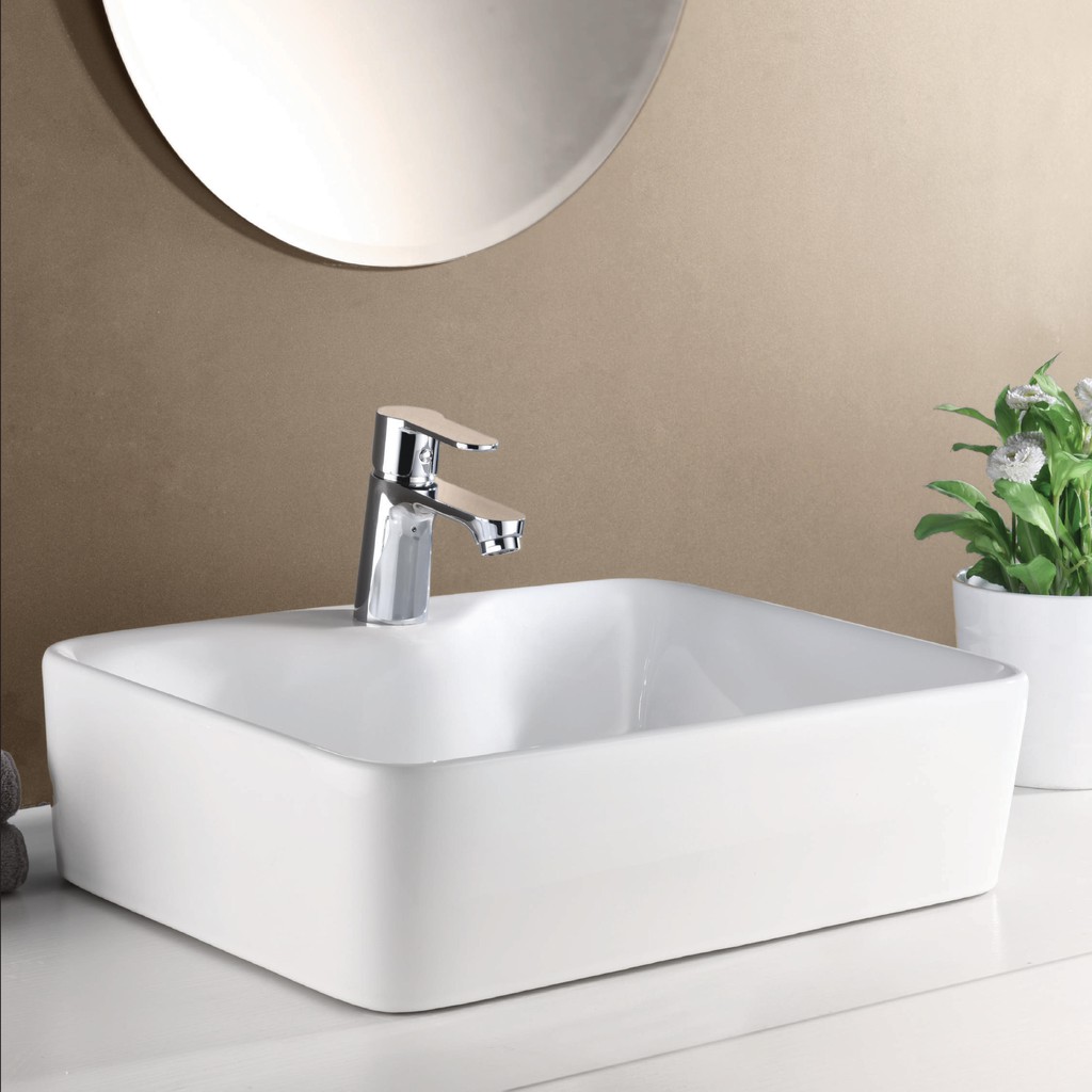🌟[ CHÍNH HÃNG ] Vòi Lavabo Nóng lạnh Basic BW 601V Đồng mạ (Tặng kèm bộ xả Lavabo)🍀