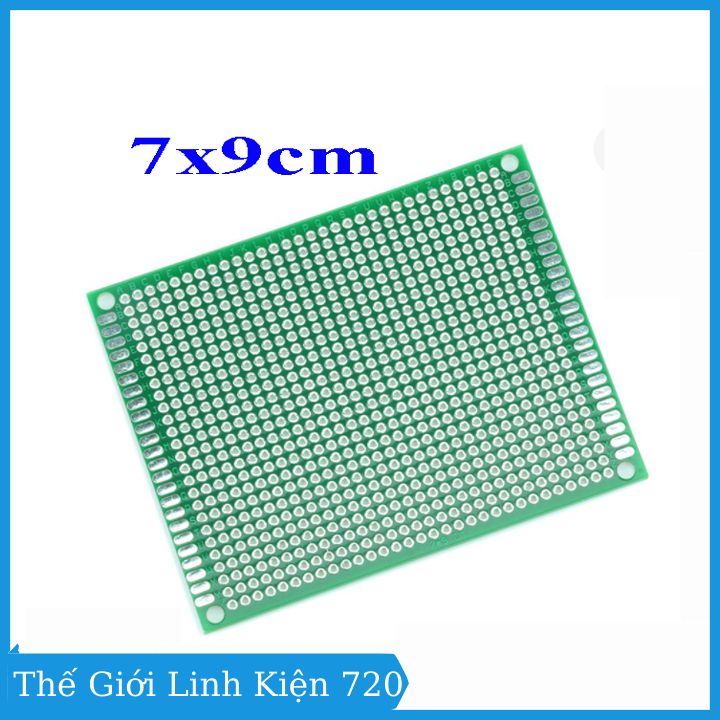 Phíp đồng đục lỗ 2 mặt pcb xanh tốt dày 1.6mm