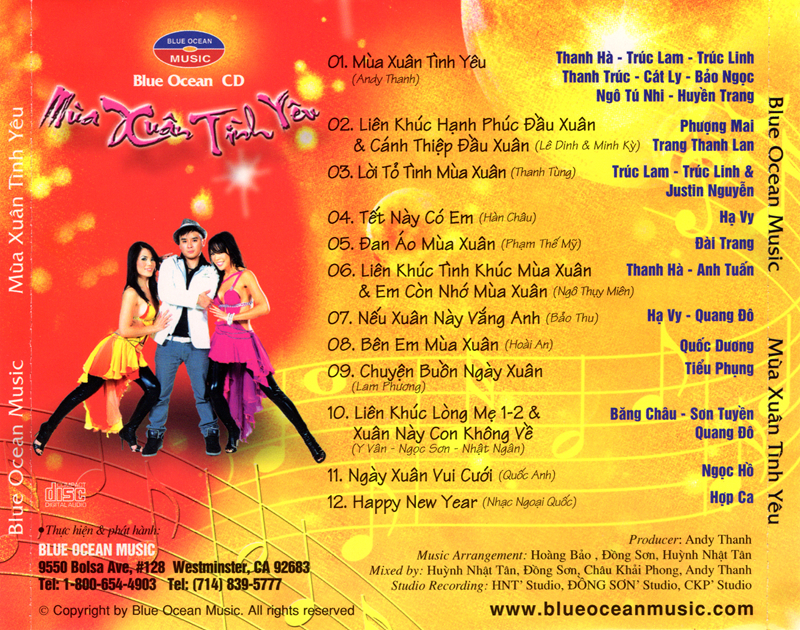 Blue Ocean CD - Mùa Xuân Tình Yêu