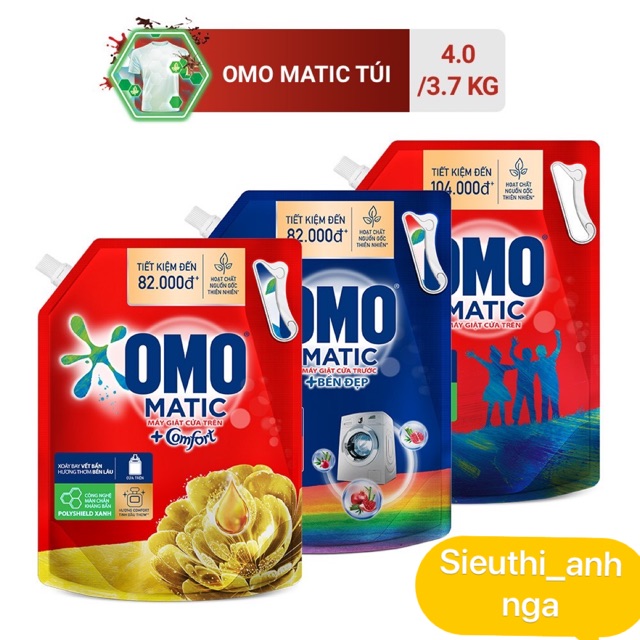 Túi nước giặt OMO Matic 3,6kg/3,7kg