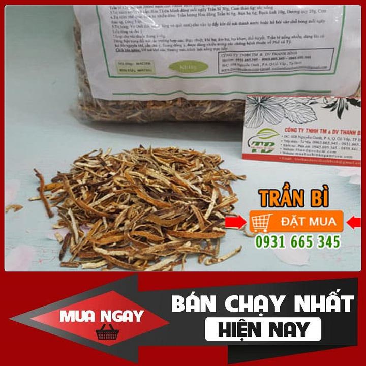 Trần bì khô loại cao cấp 500g - đông y thanh bình