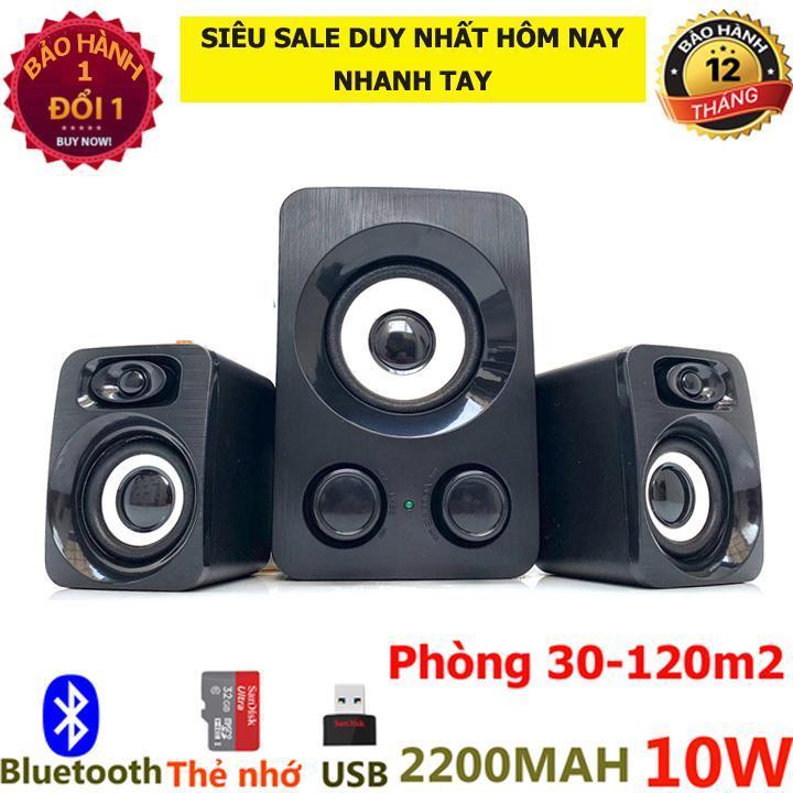 Bộ 3 Loa Máy Tính Vi Tính Cao Cấp Âm Bass Echo Hay - Nhỏ Gọn - loa vi tính q7 đa năng loa nghe nhạc âm thanh cực phiêu