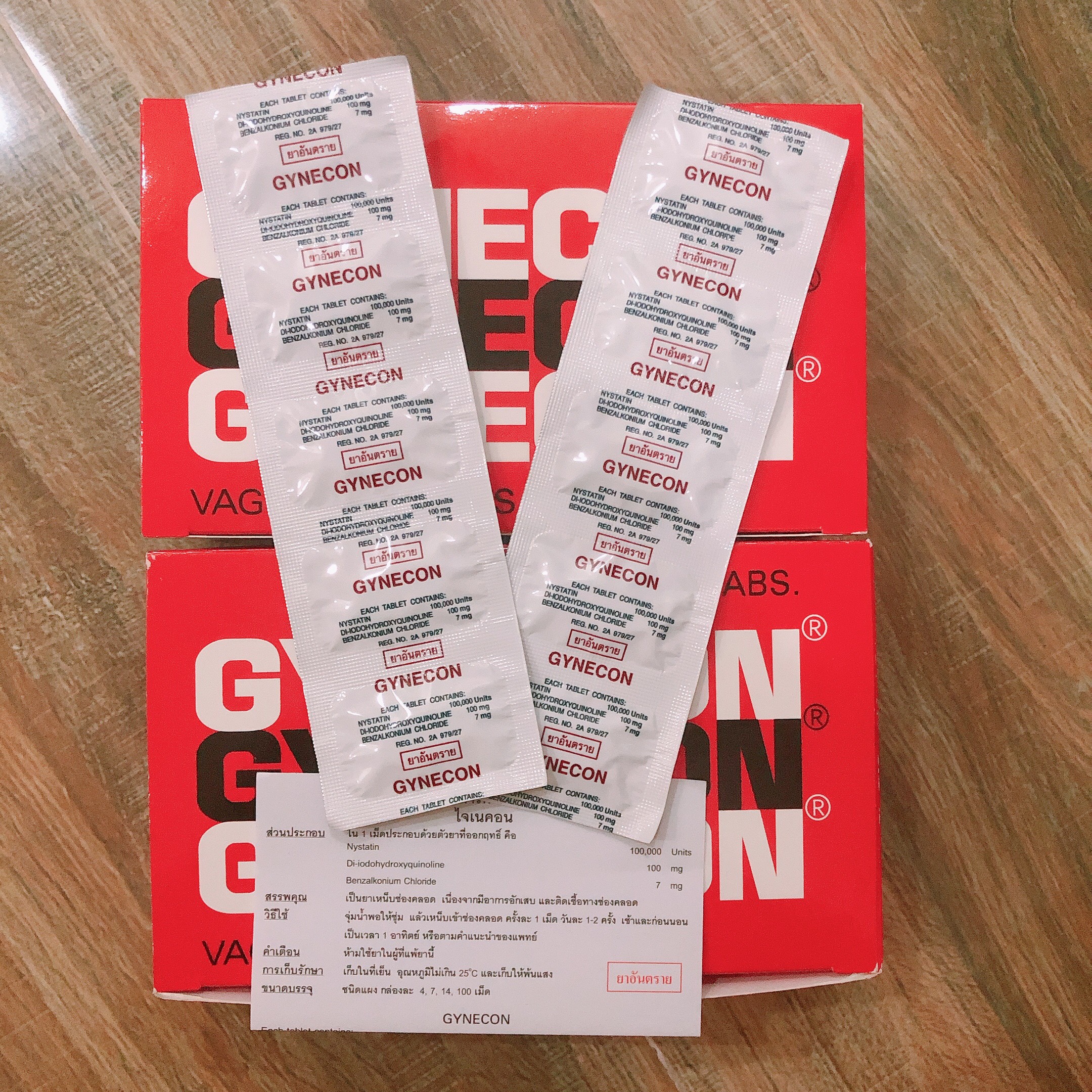 [ RẺ VÔ ĐỊCH] 1 vỉ 5 viên đặt GYNECON hàng Thái