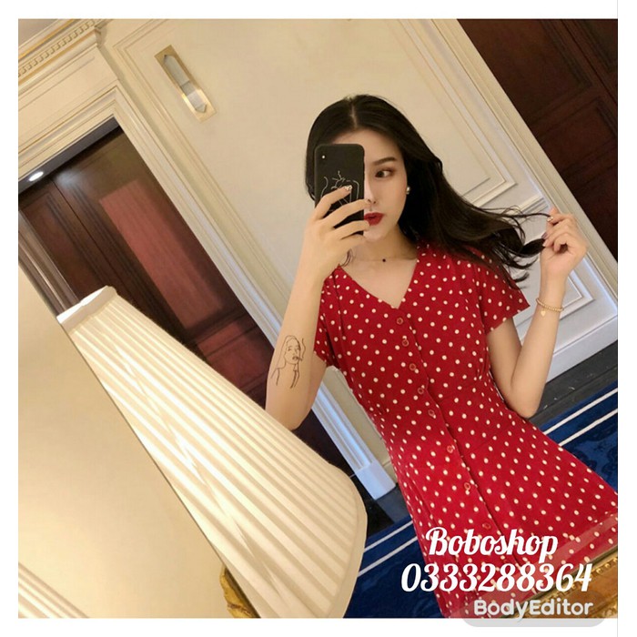 [HCM]ĐẦM VINTAGE CHẤM BI
