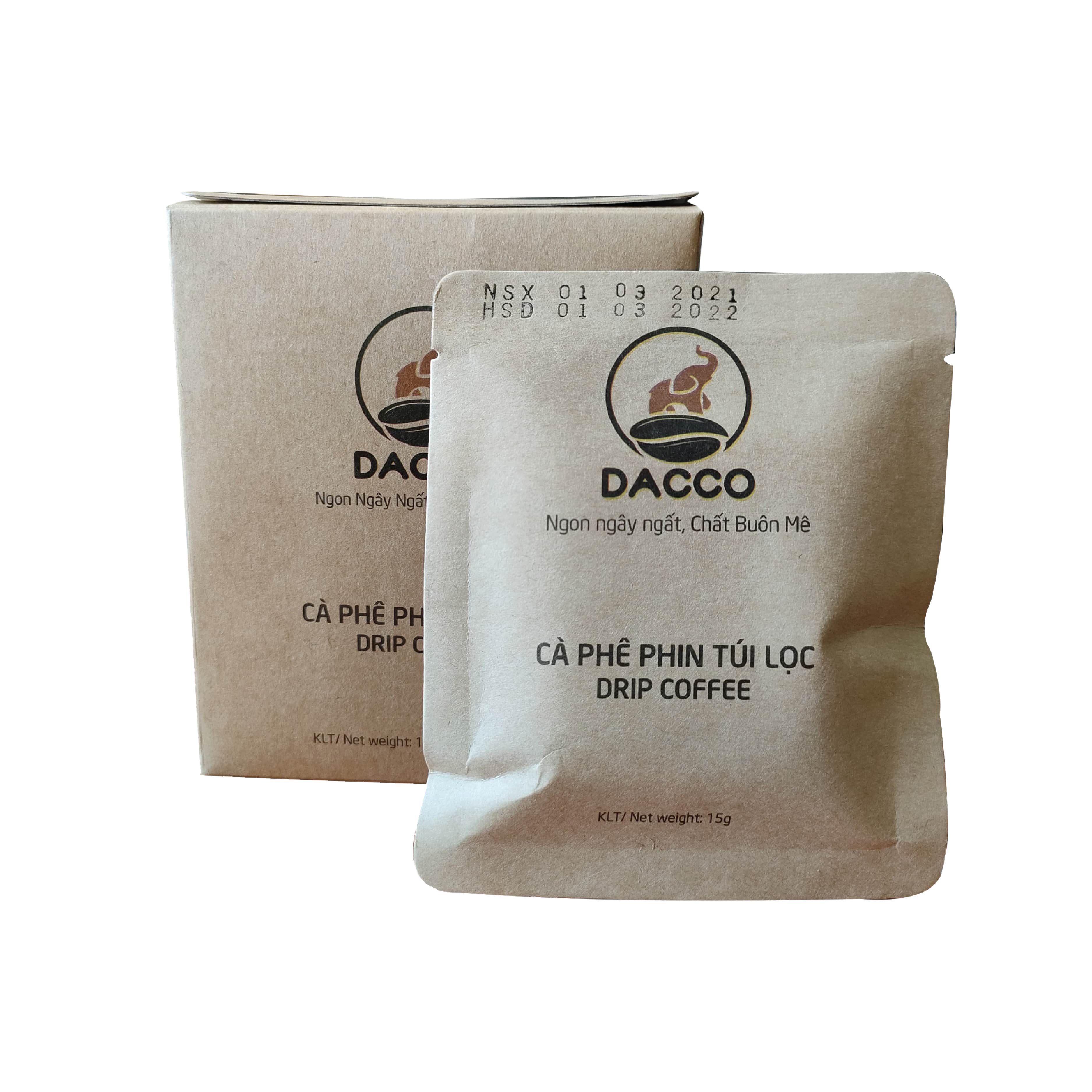 Cà phê phin giấy túi lọc Dacco - Cà Phê Cold Brew túi lọc