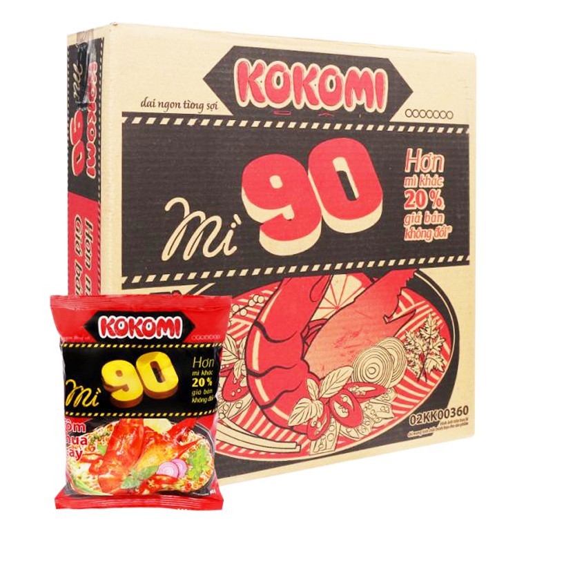 Combo 5 gói mì Kokomi 90 Tôm chua cay 90g