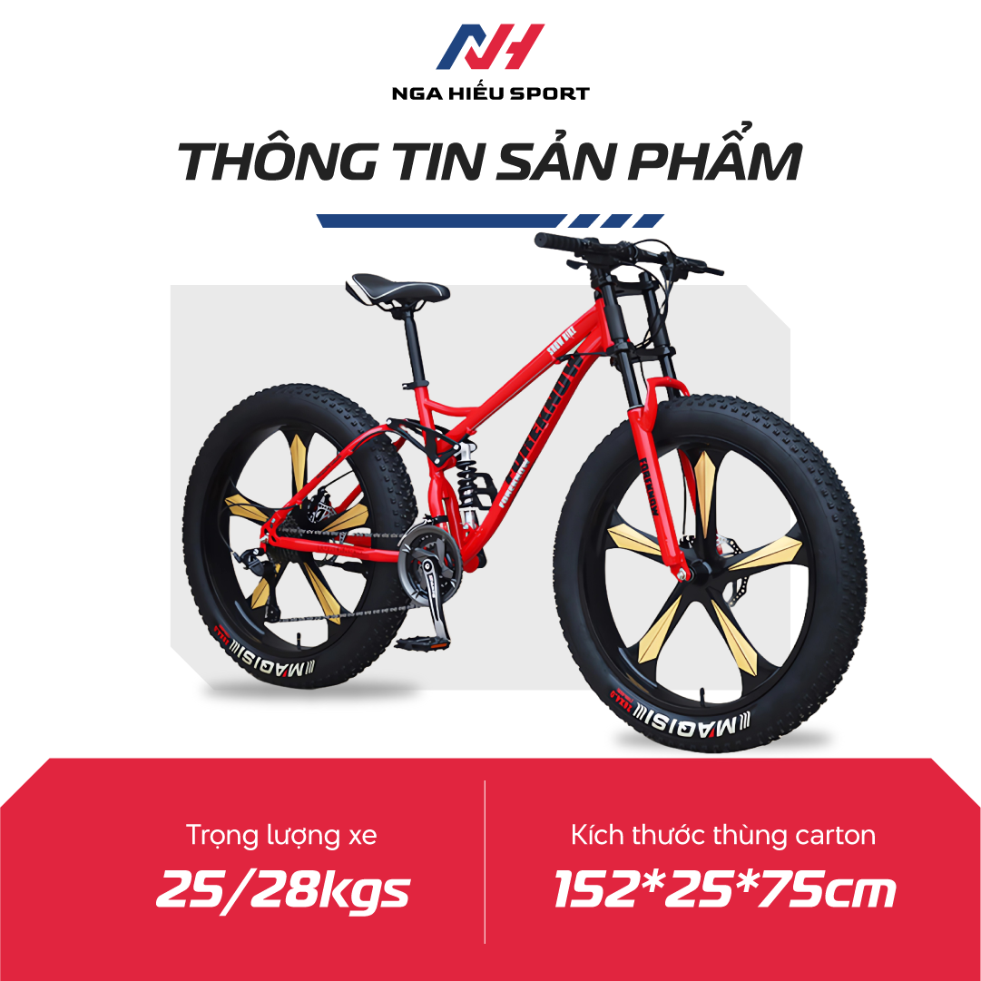 XE ĐẠP BÁNH BÉO FOREKNOW 26 INCH 21 TỐC ĐỘ - PHIÊN BẢN GIỚI HẠN
