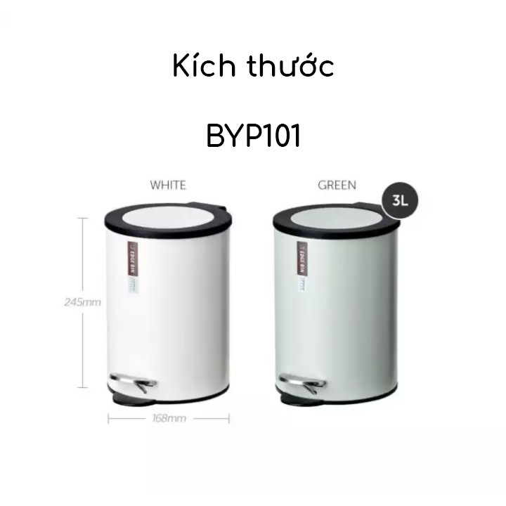 Thùng rác inox tròn lock&lock dung tích 3l 5l 6l 12l 20l byp101 byp102 byp103 byp104 byp106 byp122 byp124 byp125 byp126