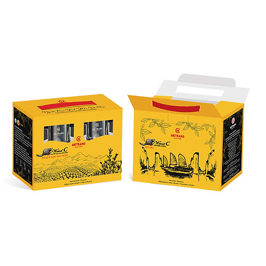 [HCM]Cà Phê Chồn Mê Trang Gift Set - bột HCK (500g) + 2 phin inox