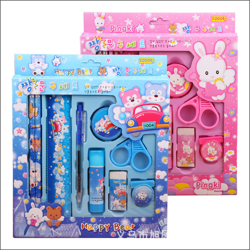 Set đồ dùng dụng cụ học tập 9 món cho bé tiểu học