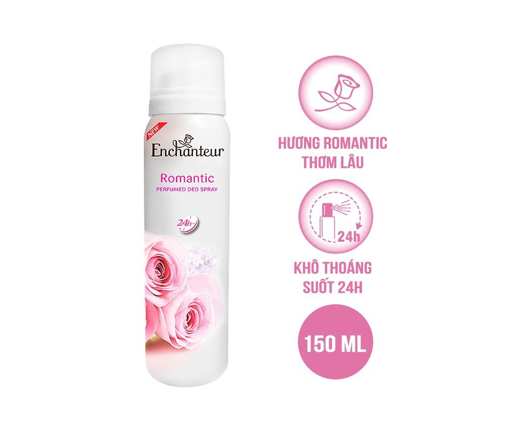 Xịt khử mùi Enchanteur Charming/Delightful/Romantic/Magic 150ml
