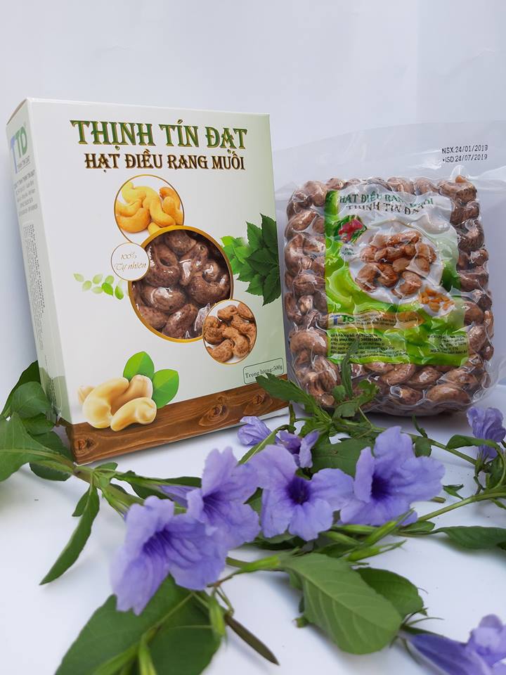 HẠT ĐIỀU RANG MUỐI VỎ LỤA ĐẠT TIÊU CHUẨN XUẤT KHẨU 500g - THỊNH TÍN ĐẠT