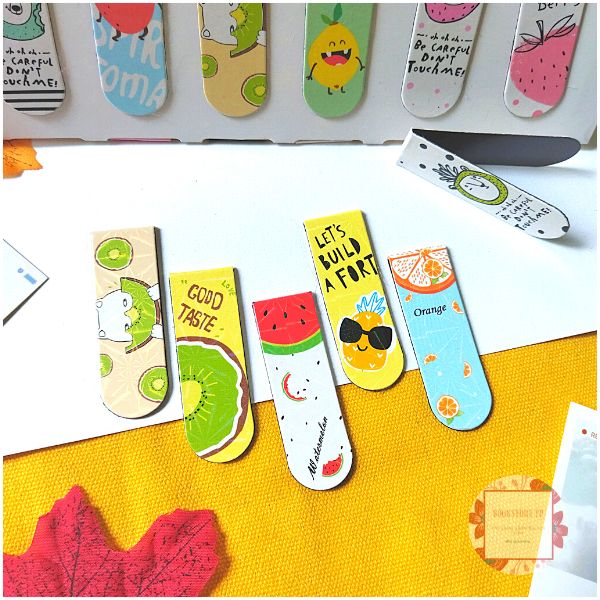 [HCM]Combo 5 Bookmark Nam Châm Đánh Dấu Sách - Trái Cây (Mẫu Ngẫu Nhiên)