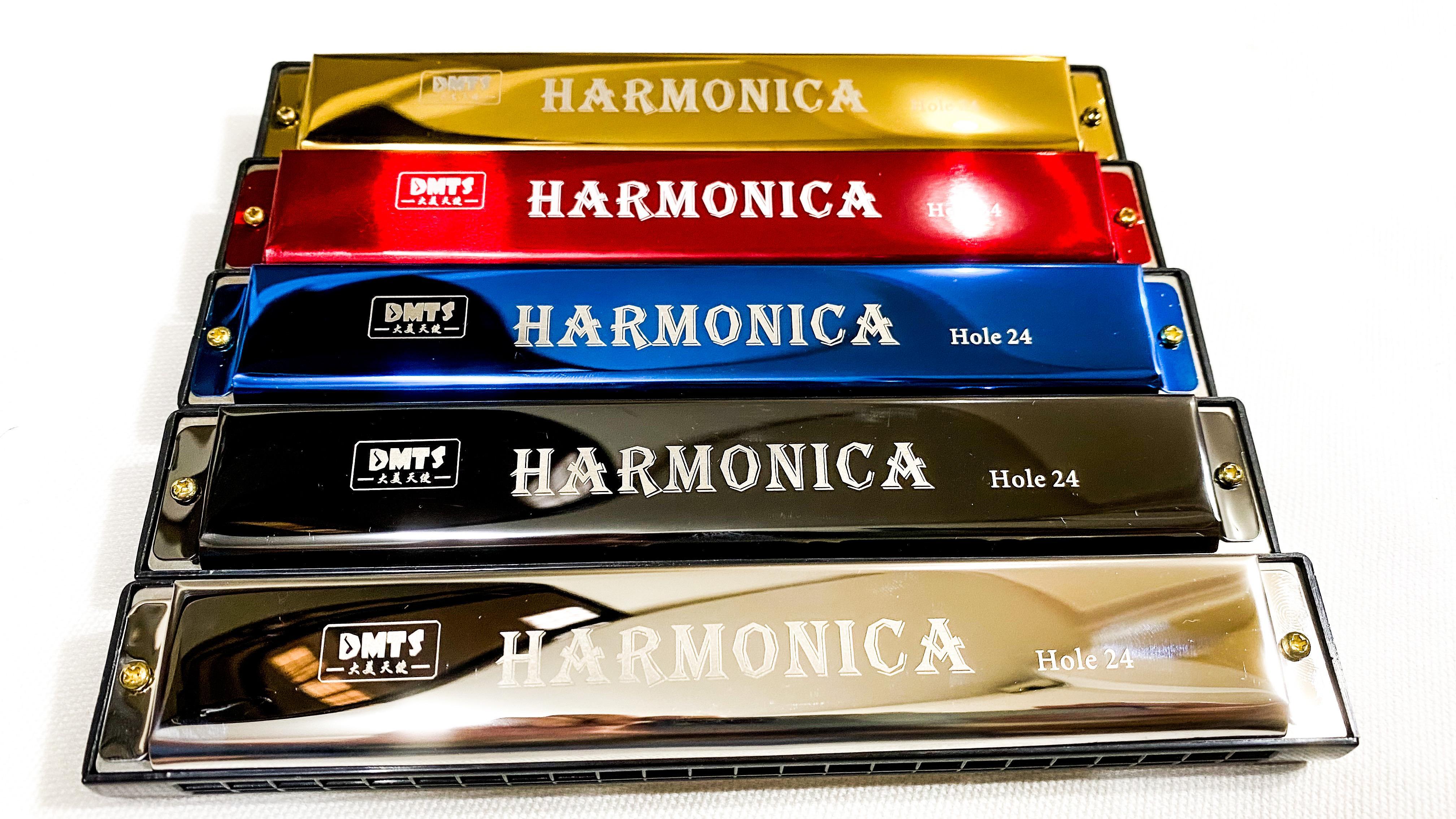 [HOẢ TỐC] Kèn Harmonica WOIM PL 24 Lỗ Đủ Màu Tập Thổi Dễ Chơi