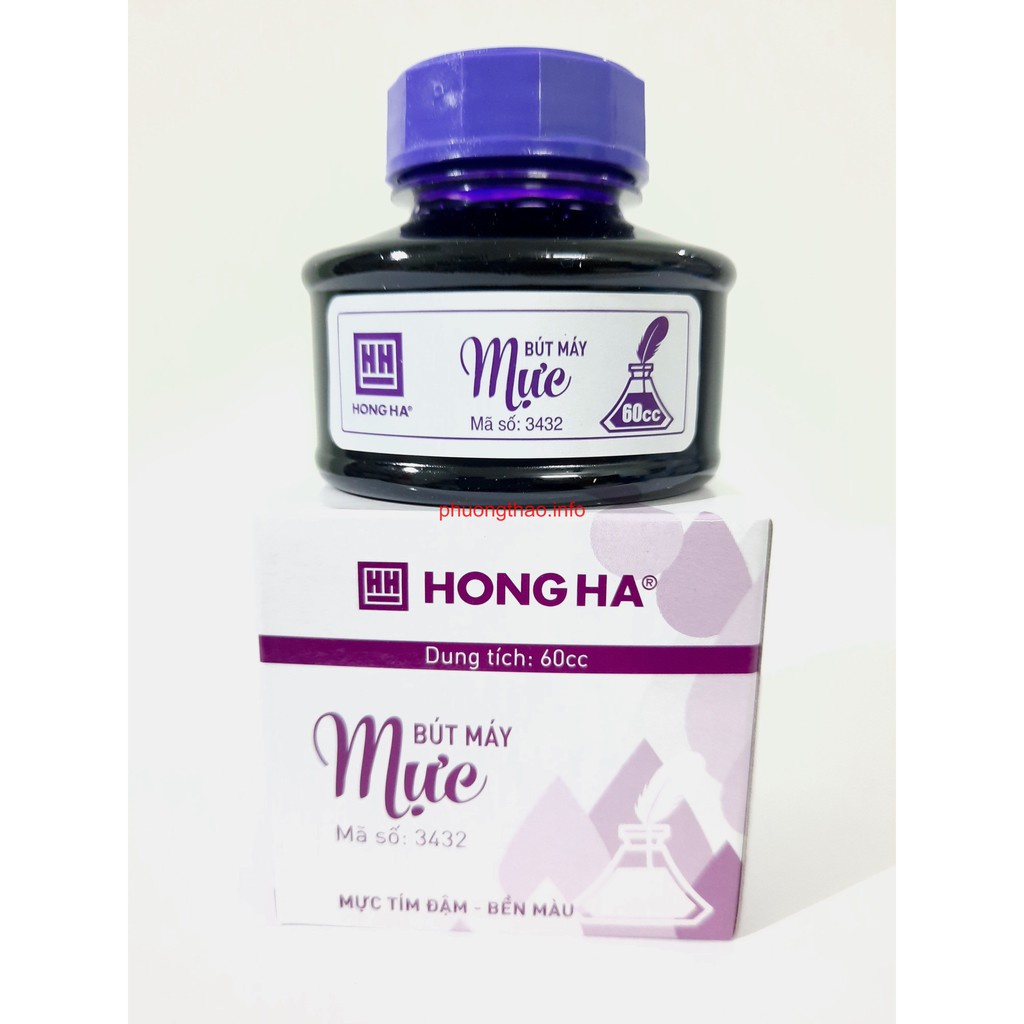 Mực bút máy Hồng Hà 3432 - Màu tím