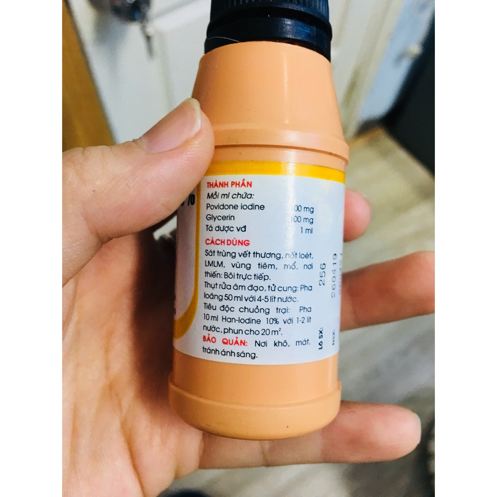 Cồn Đỏ Sát Trùng Iodine 10% Cho Chó Mèo