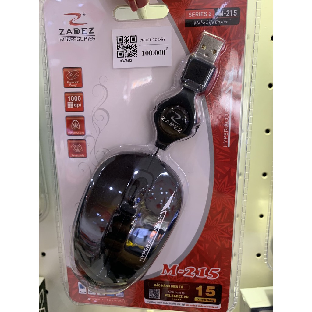 [HCM]Chuột dây rút ZADEZ M215