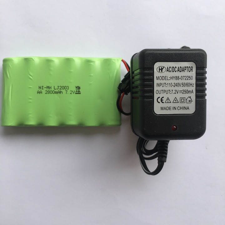 Bộ pin+sạc 7.2v 2800mah -ni-mh dung lượng cao