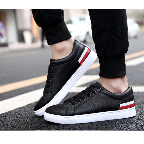 Giày thể thao nam sneaker phong cách Hàn Quốc (Trắng, Đen )