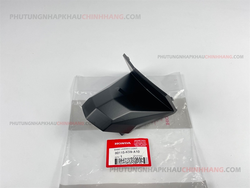 Nhựa nhám chụp đèn soi biển số vario click 2015 2017 chính hãng honda, chụp cóc đèn sau 80115k59a10 / 80115-k60-t00