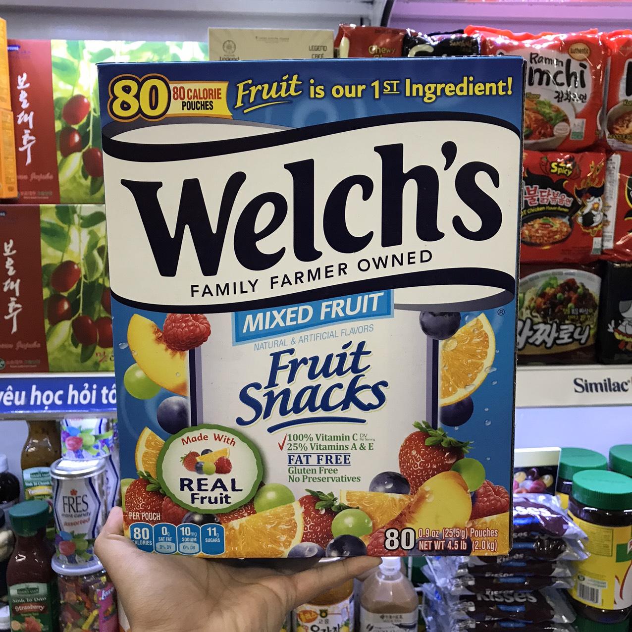 [HỘP 90 TÚI] Kẹo Dẻo Welch Trái Cây Túi 22.7g