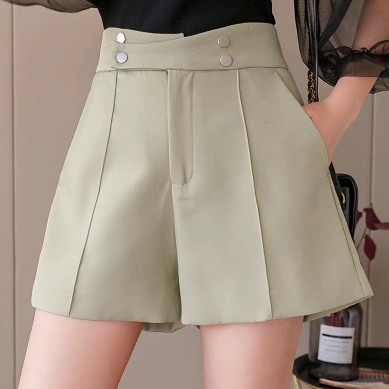 Quần đùi short bigsize nữ lưng cao ống rộng tôn eo tôn dáng,quần đùi lưng chun co dãn mã q4n
