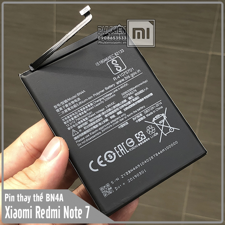 Pin thay thế cho Xiaomi Redmi Note 7 (BN4A) 3200/3300mAh