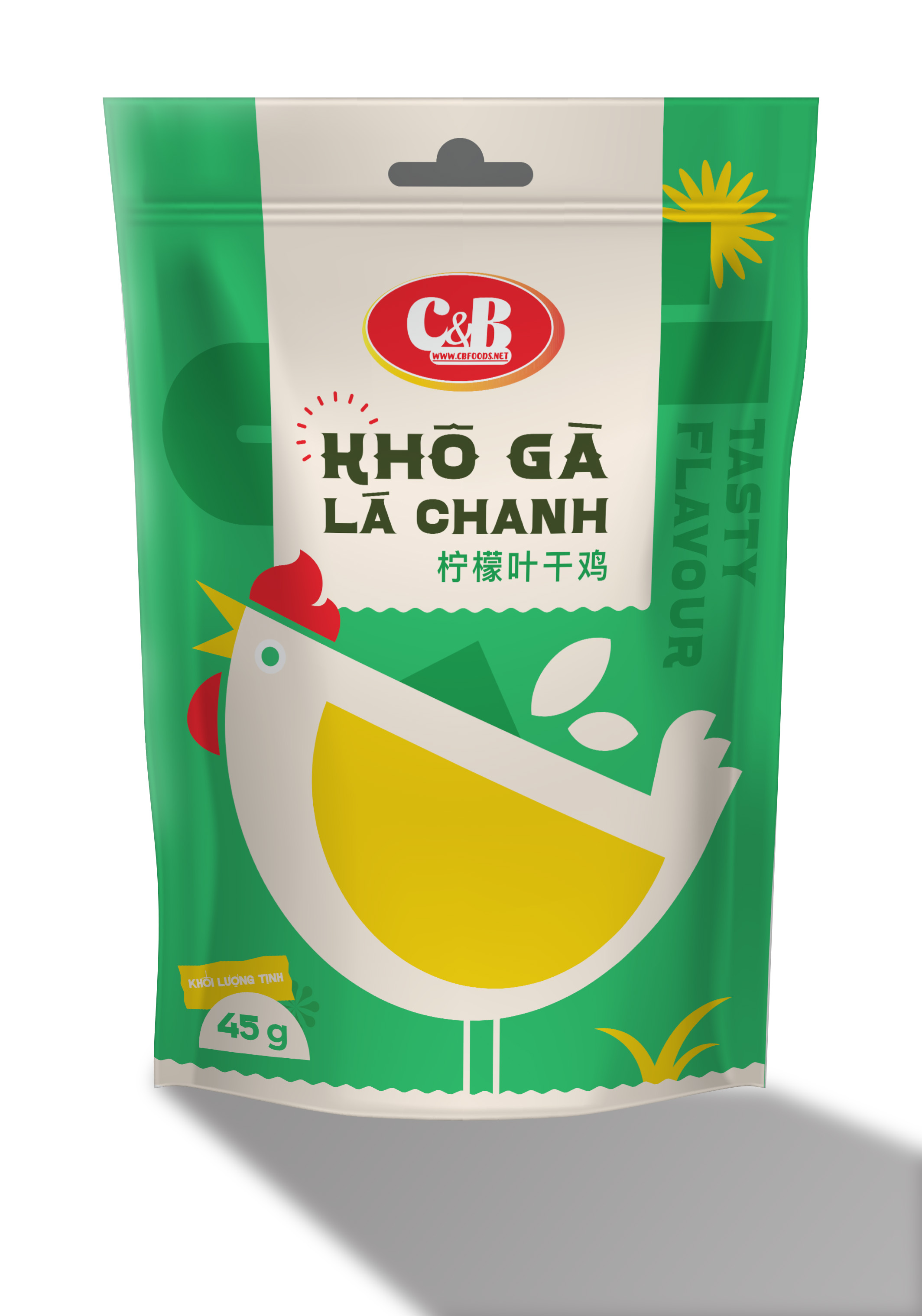 KHÔ GÀ LÁ CHANH C&B (Giòn thơm - Đậm vị)