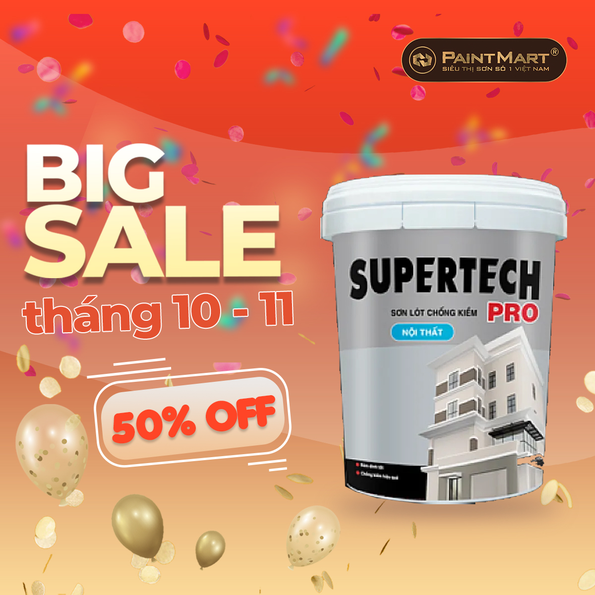 Sơn lót chống kiềm nội thất TOA Supertech Pro