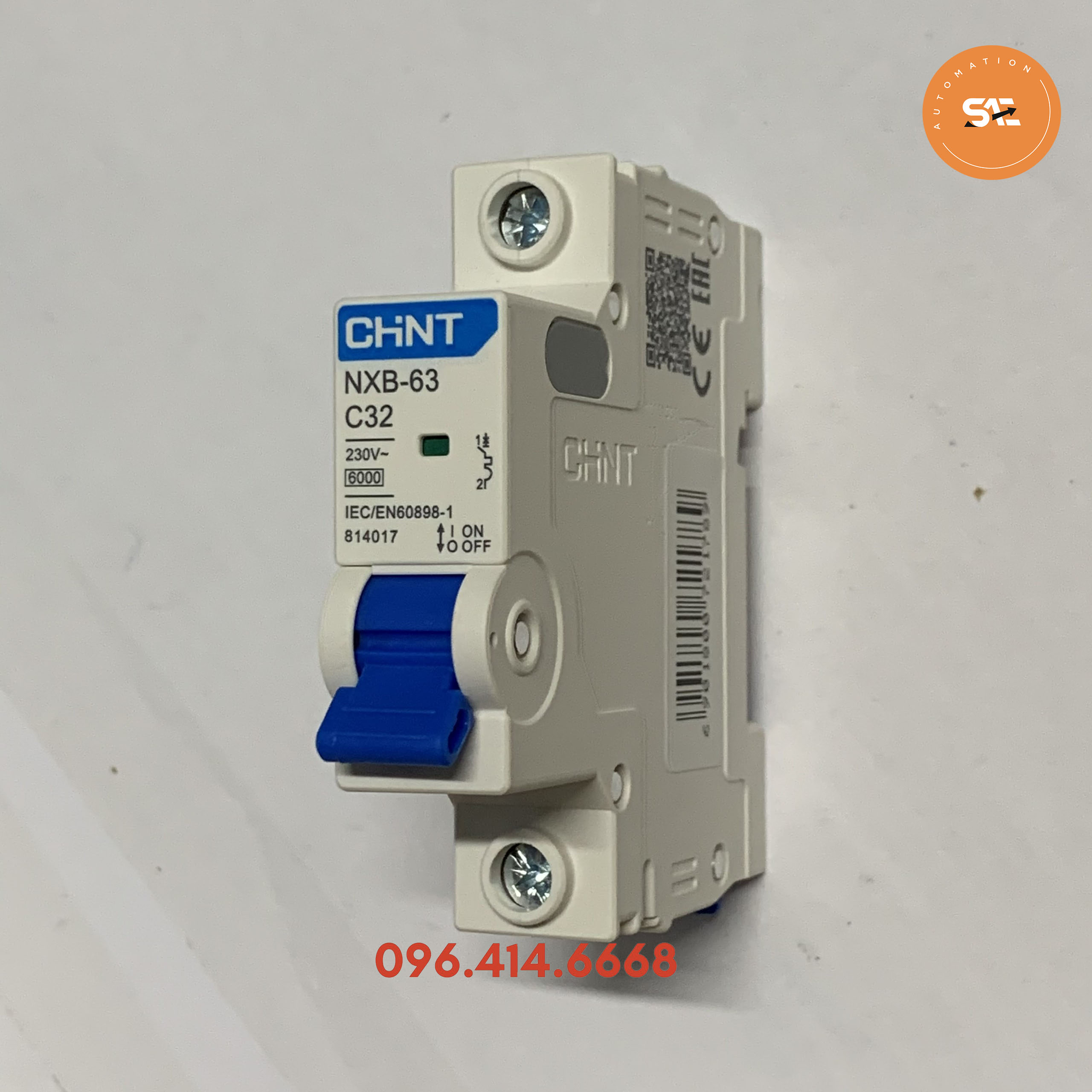 Aptomat 1pha/2pha/3pha 6A-63A Chint NXB-63