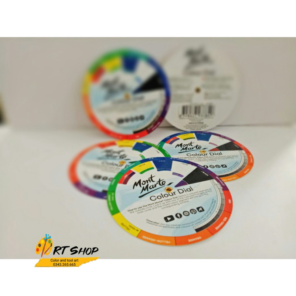 Instruction sheet mix colors mini Mont Marte -𝗖𝗼𝗹𝗼𝘂𝗿 𝗗𝗶𝗮𝗹