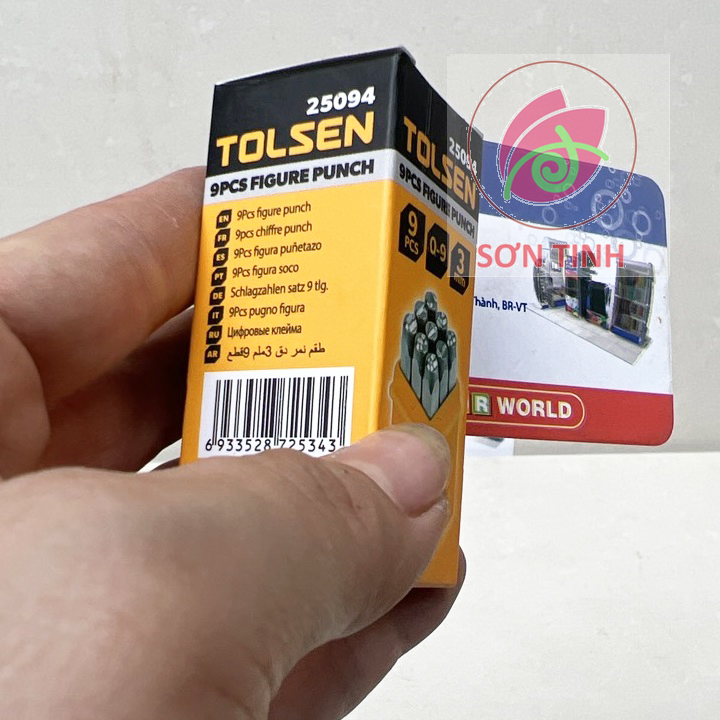 BỘ ĐÓNG SỐ 9 CÂY (1-9) - TOLSEN 25094