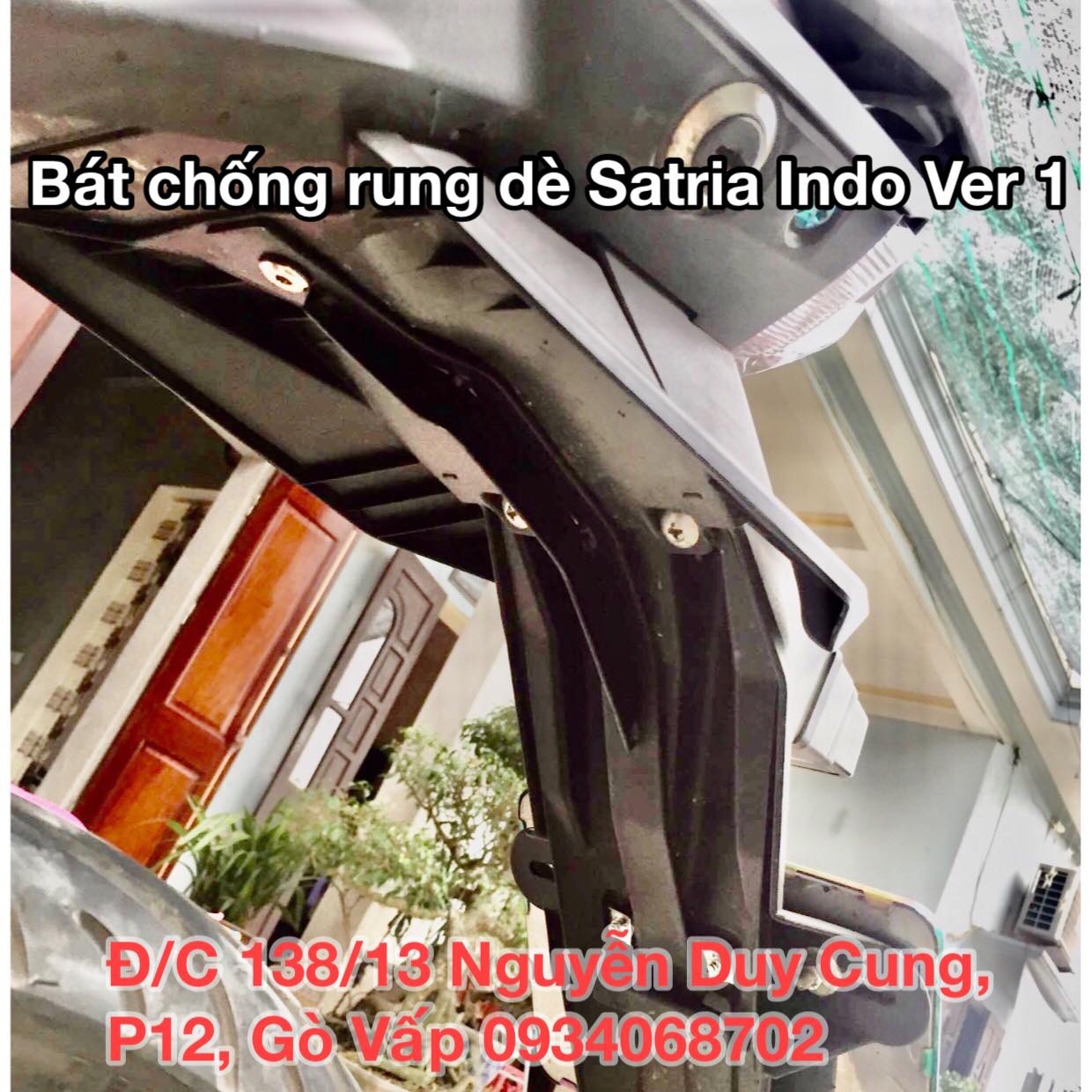 [HCM]Dè sau Satria Fi 3 món và bát chống rung dè