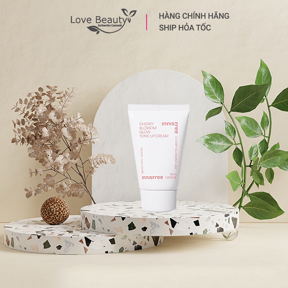 (Mẫu mới 2023) Kem dưỡng nâng tone từ hoa anh đào dạng tuýp Innisfree Jeju Cherry Blossom Tone Up