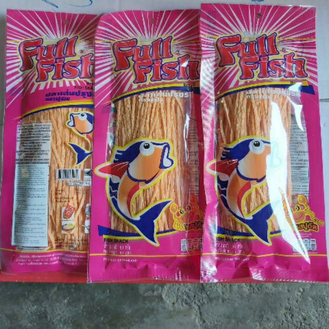 [HCM]Combo 4 gói ( 4 vị) Cá khô sợi Full Fish 70g thái lan 4 vị