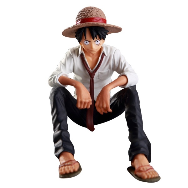 (Có sẵn - 11cm) Mô hình Luffy dáng ngồi cực đẹp - Figure One Piece