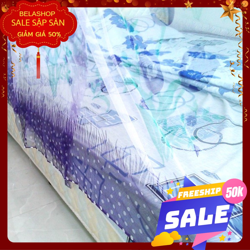 Bộ mùng ngủ in hoa cao cấp sang trọng đẹp mắt