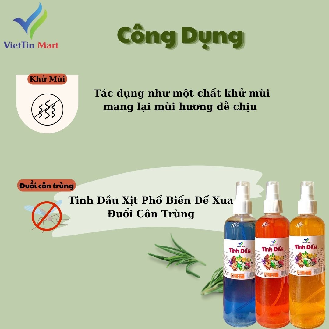 Tinh Dầu Bạc Hà chai xịt 200ml