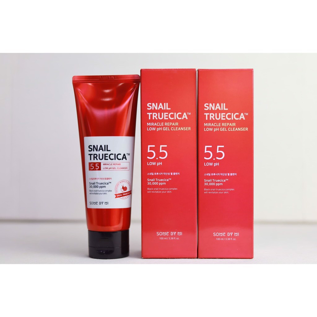 Sữa rửa mặt some by mi snail truecica repair low ph gel cleanser 100ml