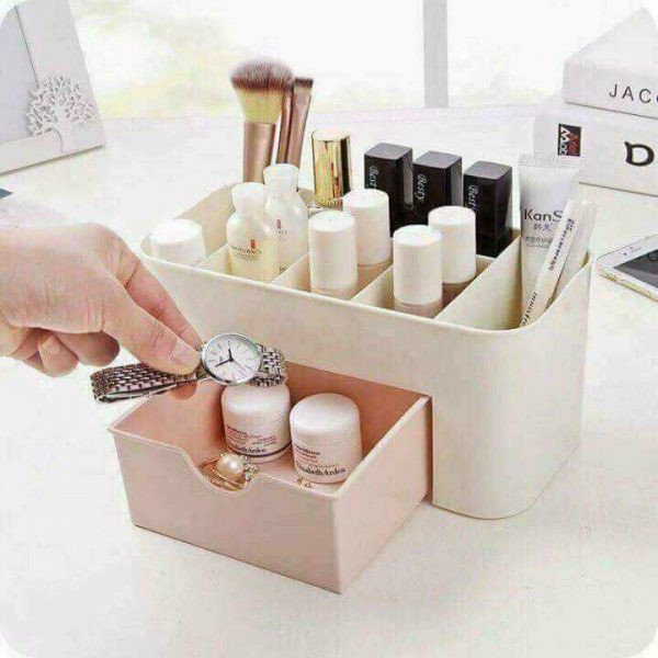 KỆ ĐỰNG MĨ PHẨM NHỰA MINI CÓ NGĂN KÉO